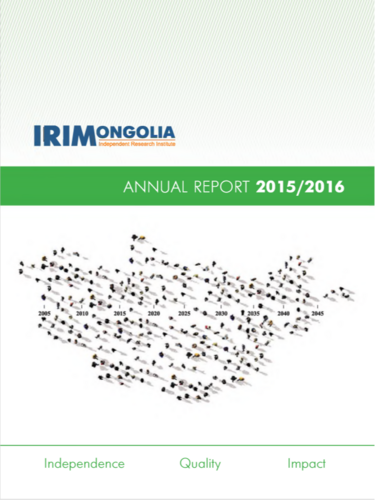 IRIM 2015 - 2016 Annual report English